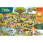 Trefl, Seek & Find, Rodzina Treflików, Świat krówek, puzzle, 100 elementów