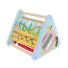 Trefl, trójkąt aktywności, drewniana zabawka edukacyjna