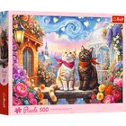 Trefl, Zakochane mruczki, puzzle, 500 elementów