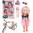 Trifox, lalka dziewczynka z rowerem