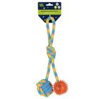 Trik&Roll, zabawka dla psa, szarpak z piłką, 2 stronny, pomarańczowy, 34 cm