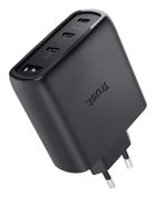 Trust, ładowarka, GaN 65W, 3xUSB-C, 1xUSB-A, czarna