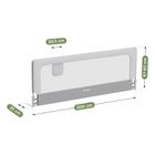 Tulano, Cover 30, barierka ochronna na łóżko, white-grey, 200 cm