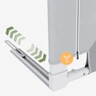 Tulano, Cover 44, barierka ochronna do łóżka, white-grey, 140 cm