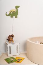 tupti.lights, lampka nocna dla dzieci, drewniana, dinozaur