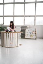 tupti.wood, 3w1: duży bujak montessori + duża zjeżdżalnia, drabinka + blat