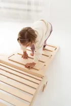 tupti.wood, duży bujak montessori + duża zjeżdżalnia, drabinka, naturalny