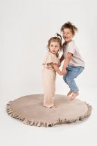 tupti.wood, mata piankowa z falbanką, beżowa