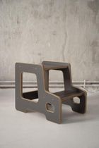 tupti.wood, podest, schodki, szary