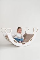 tupti.wood, poduszka do bujaka montessori, materac do dużego bujaka, beżowy