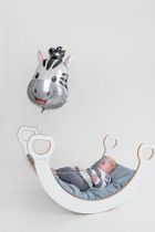 tupti.wood, poduszka do bujaka montessori, materac do dużego bujaka, szary