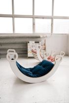 tupti.wood, poduszka do bujaka montessori, materac, granatowy