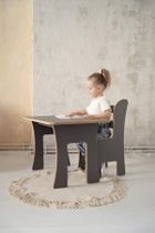 tupti.wood, stolik + krzesełko, szare