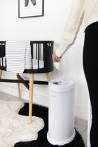 Ubbi, stalowy kosz na pieluchy, matte white