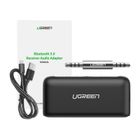 Ugreen, adapter audio Bluetooth 5.0/3,5 mm mini jack, do samochodu, czarny
