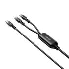 Unitek, kabel, USB-C, 2w1, PD 100W, SILIKON, 1,8m