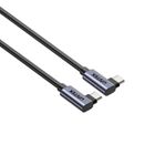 Unitek, kabel, USB-C, kątowy 90°/90° PD 100W, M/M, 0,5m