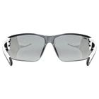 Uvex, Equate, okulary rowerowe, white matt-mir.silver
