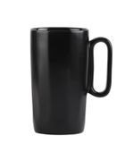 Vialli Design, dwa kubki ceramiczne z uszkiem, 330 ml, Fuori czarne