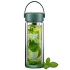 Vialli Design, Fuori, butelka z podwójną ścianką i zaparzaczem, zielona, 350 ml