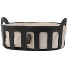 Vialli Design, koszyk na pieczywo z bawełnianym wkładem, Livio, czarny