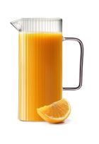 Vialli Design, Livio, dzbanek ryflowany z różowym uchem, 1500 ml