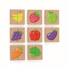 Viga, Owoce i warzywa, drewniane puzzle magnetyczne