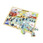 Viga, Poznajemy pracę strażaka, drewniane puzzle na podkładce, 48 elementów