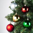 Vilde, bombki choinkowe, nietłukące, srebrne, czerwone, złote, zielone, 6 cm, 50 szt.