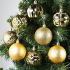Vilde, bombki choinkowe, nietłukące, złote, 6 cm, 50 szt.