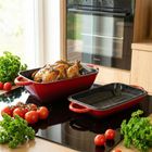 Vilde, Cast Enamel, brytfanna żeliwna emaliowana z pokrywką 2w1, 3,5l