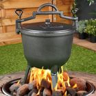 Vilde, Cast Line, kociołek żeliwny emaliowany na nóżkach z pokrywką, 10l