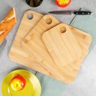 Vilde, deski do krojenia, bambusowe, 3 szt.