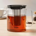 Vilde, dzbanek z zaparzaczem do herbaty, żaroodporny, szklany, 1,5 l