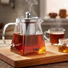 Vilde, dzbanek z zaparzaczem do herbaty, żaroodporny, szklany, 490 ml