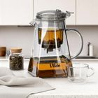 Vilde, dzbanek z zaparzaczem spustowym do herbaty, szklany, 880 ml