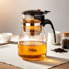 Vilde, dzbanek z zaparzaczem spustowym do herbaty, szklany, 960 ml