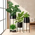 Vilde, kwietnik metalowy, czarny, 3 szt.