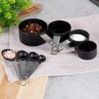 Vilde, miarki kuchenne, czarne, 8 szt.