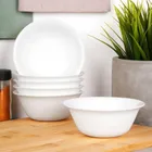 Vilde, miseczki szklane, białe, 300 ml, 6 szt.