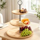 Vilde, patera bambusowa, 3-piętrowa, 34 cm