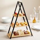 Vilde, patera bambusowa, 3-piętrowa, 53 cm