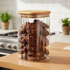 Vilde, pojemnik na produkty sypkie, szklany z pokrywką i uszczelką, 1,1l