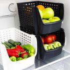 Vilde, pojemnik na warzywa i owoce, czarny, 29-21-16 cm