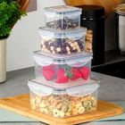 Vilde, pojemniki na żywność z pokrywką i uszczelką, 4 szt.