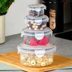 Vilde, pojemniki na żywność z pokrywką i uszczelką, 4 szt.