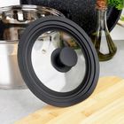 Vilde, pokrywka szklana silikonowa, uniwersalna, 16/18/20 cm