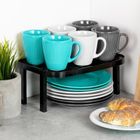 Vilde, półka kuchenna, czarna, 31-22-14,5/11,5 cm