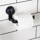 Vilde, uchwyt na papier toaletowy na przyssawkę, czarny, 16,5 cm