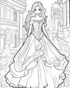 W świecie mody. Kolorowanka. Fashionista